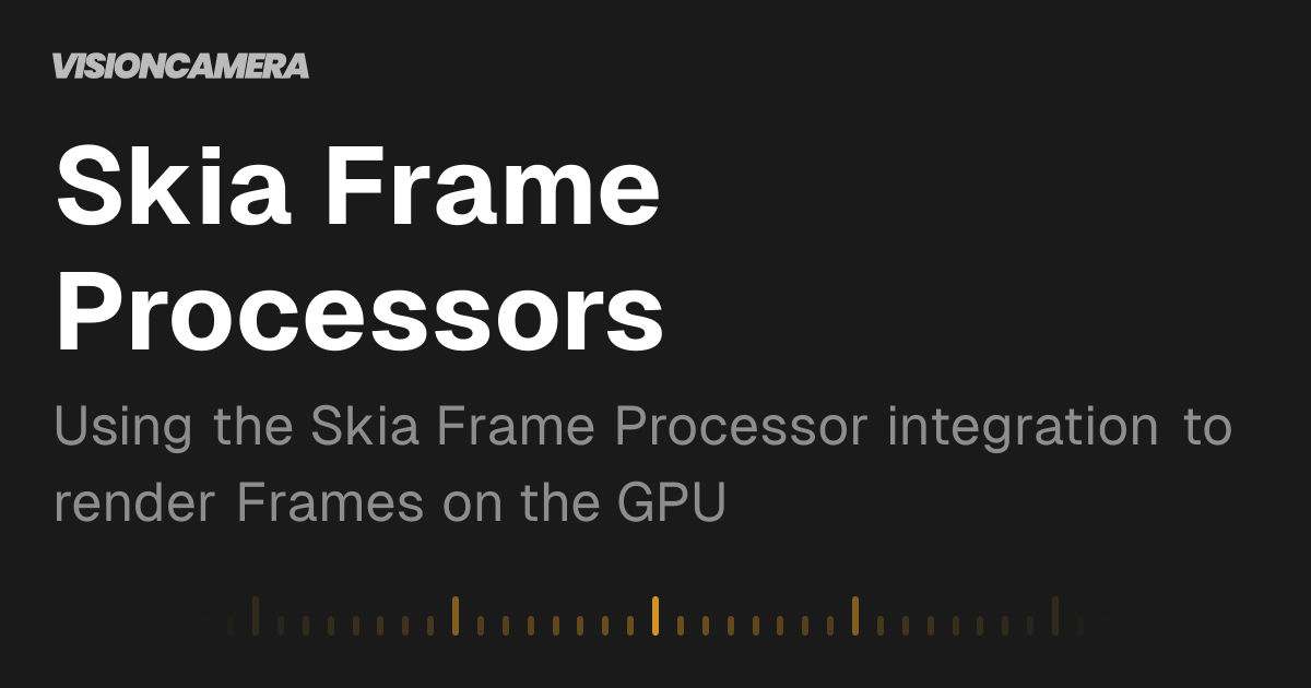 Skia Frame Processors | VisionCamera